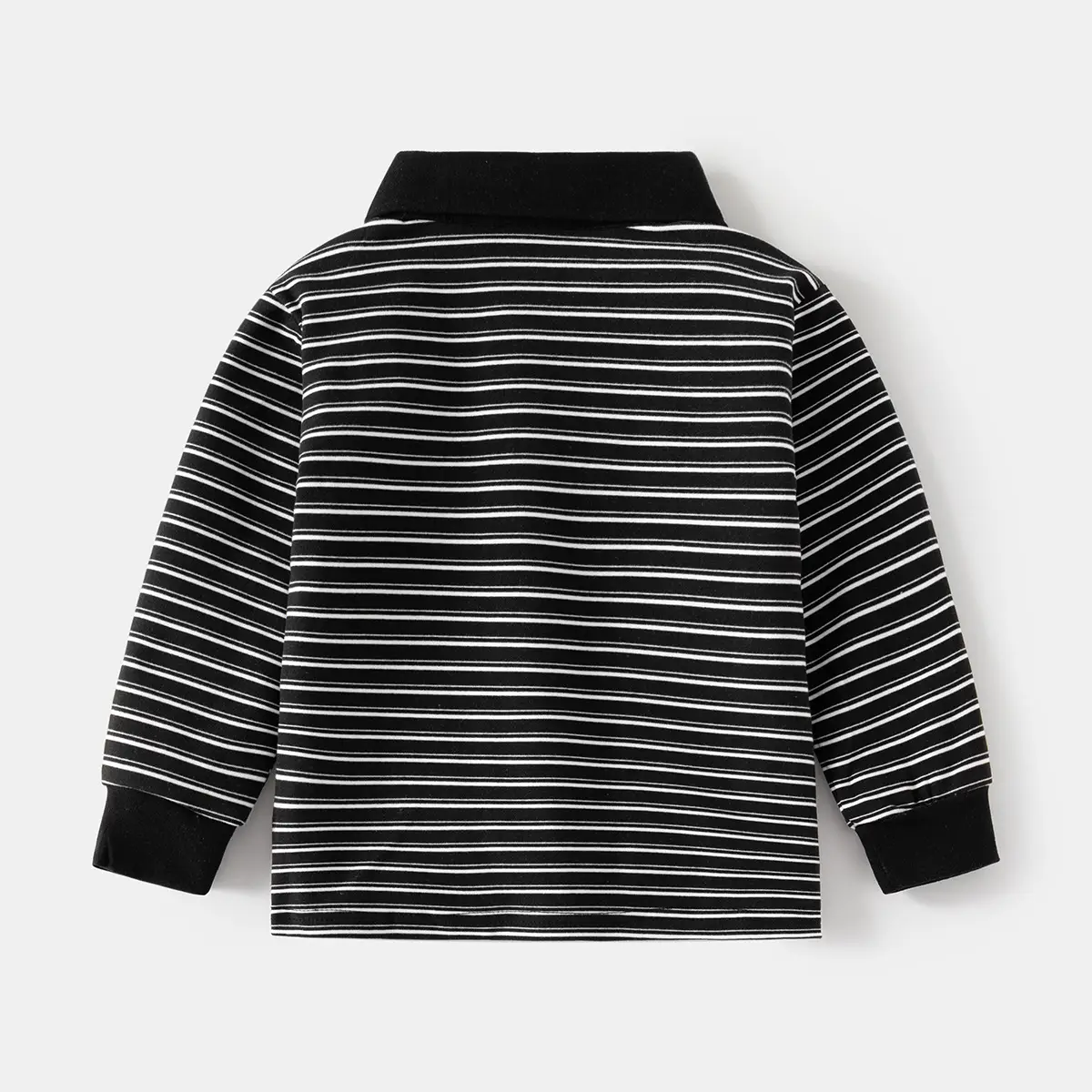 Kids Boys Striped Polo Shirt 2025 Long Sleeve - Image 6