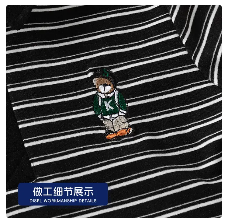 Kids Boys Striped Polo Shirt 2025 Long Sleeve — feature 16