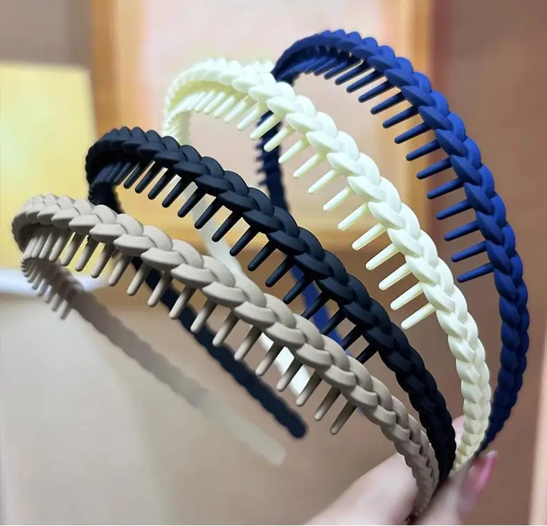 2023 Anti-Slip Hair Hoop for Women Green Braided — feature 2