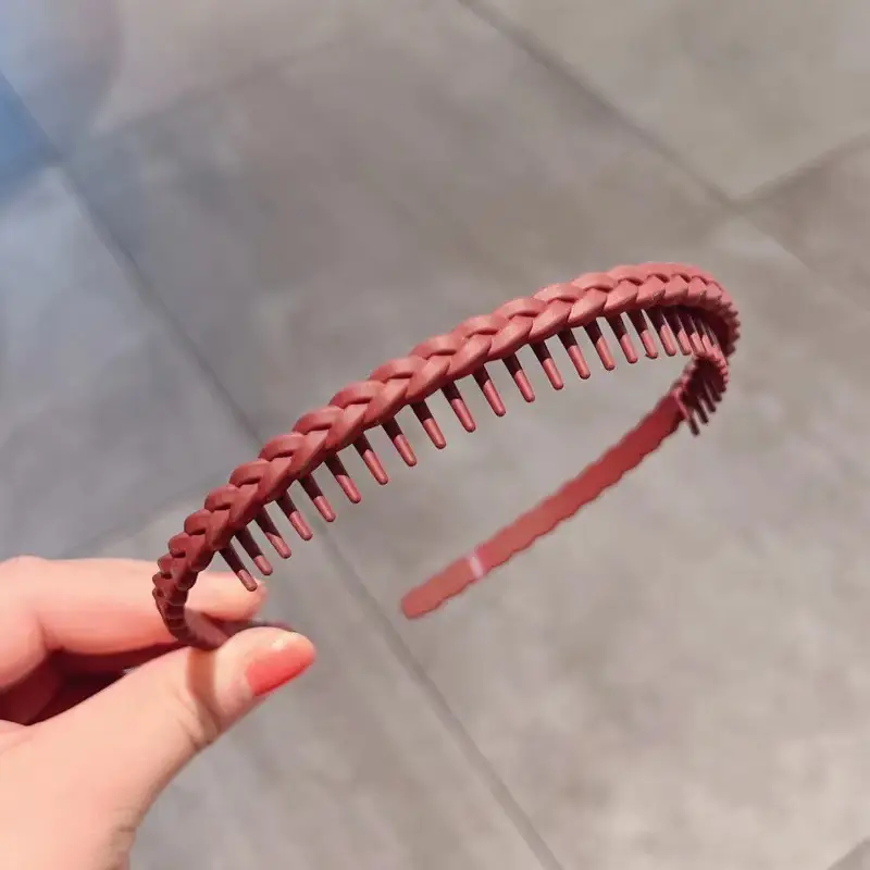 2023 Anti-Slip Hair Hoop for Women Green Braided - Image 10