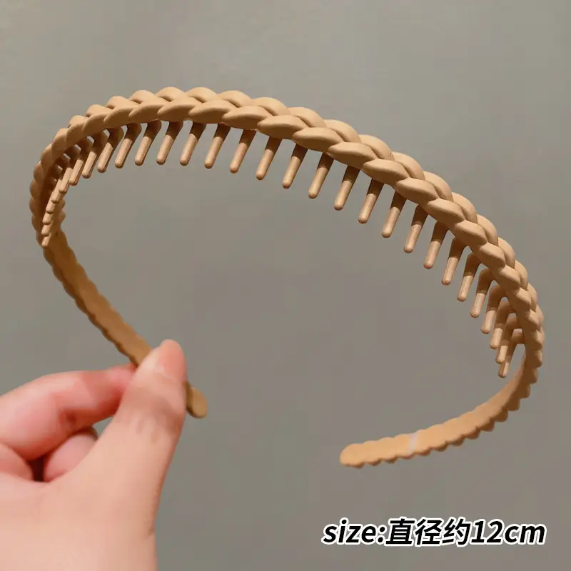 2023 Anti-Slip Hair Hoop for Women Green Braided - Image 3