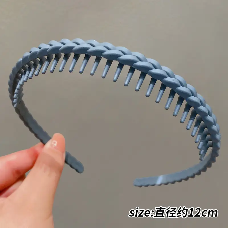 2023 Anti-Slip Hair Hoop for Women Green Braided - Image 4