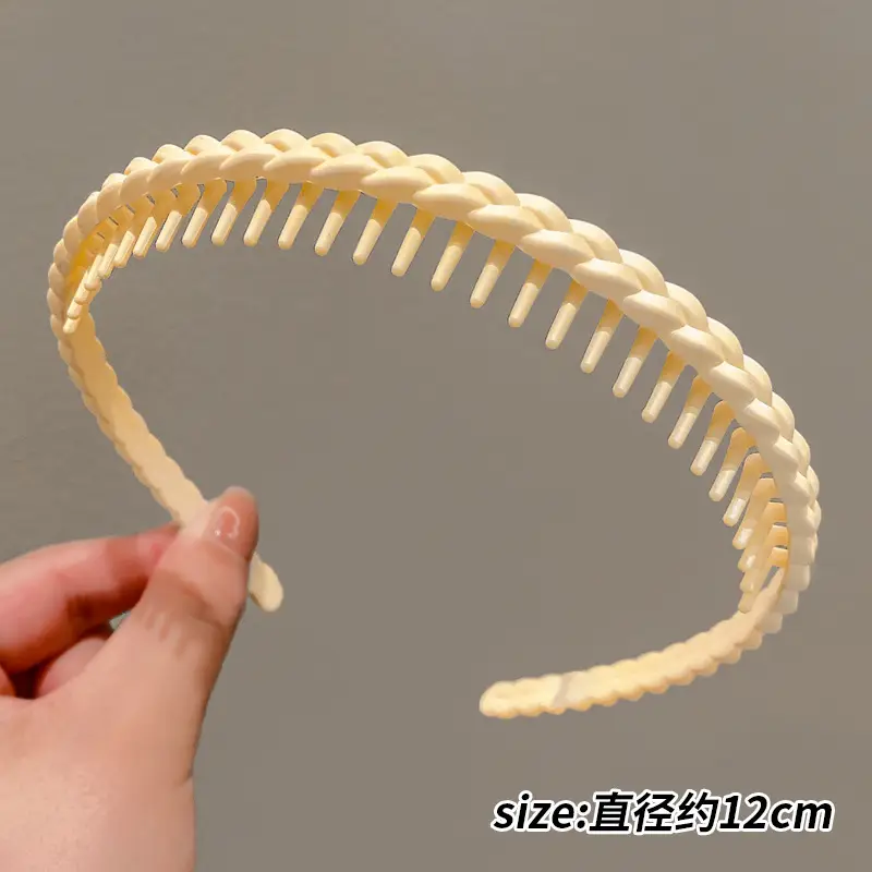 2023 Anti-Slip Hair Hoop for Women Green Braided - Image 6