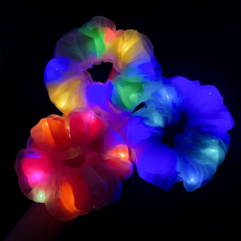LED Light Hair Ring for Girls Nightclub Use