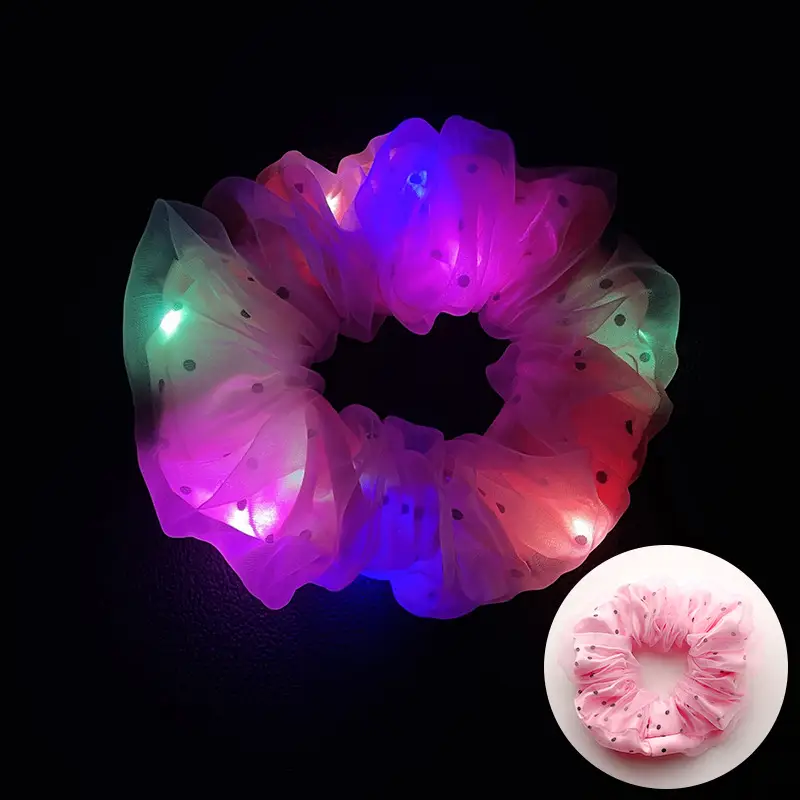 LED Light Hair Ring for Girls Nightclub Use