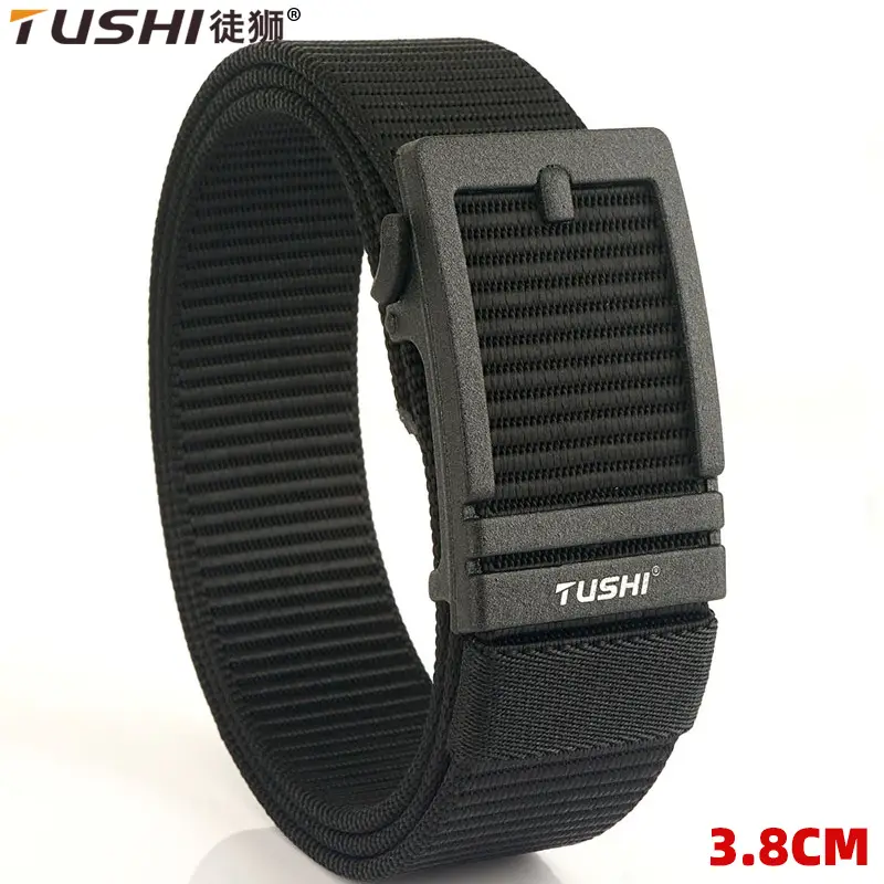 Men's Tushi Nylon Belt with Metal Buckle Green - Image 9