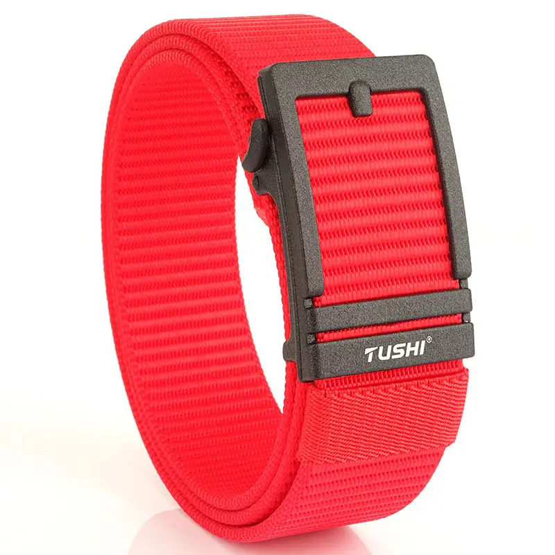 Men's Tushi Nylon Belt with Metal Buckle Green - Image 8