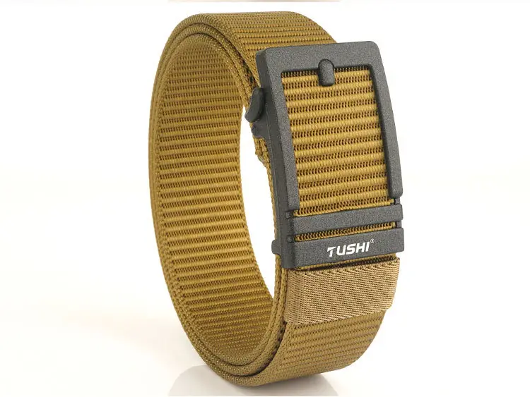 Men's Tushi Nylon Belt with Metal Buckle Green β feature 21