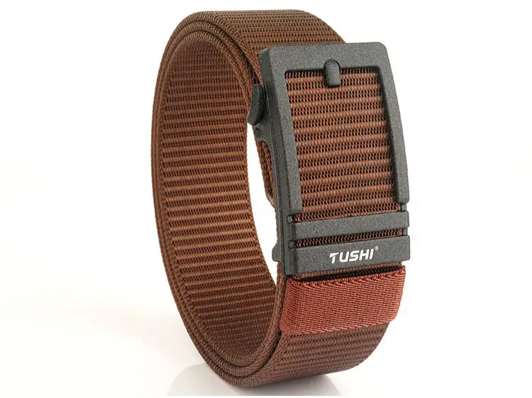 Men's Tushi Nylon Belt with Metal Buckle Green β feature 22