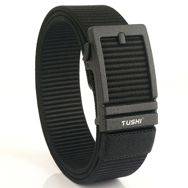 Men's Tushi Nylon Belt with Metal Buckle Green