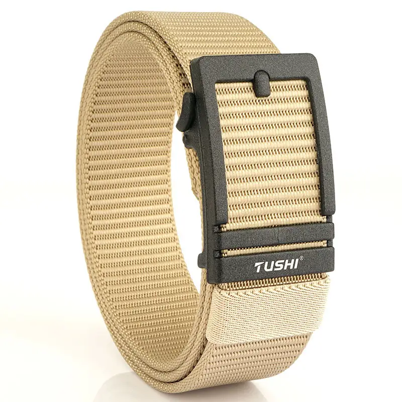 Men's Tushi Nylon Belt with Metal Buckle Green - Image 7