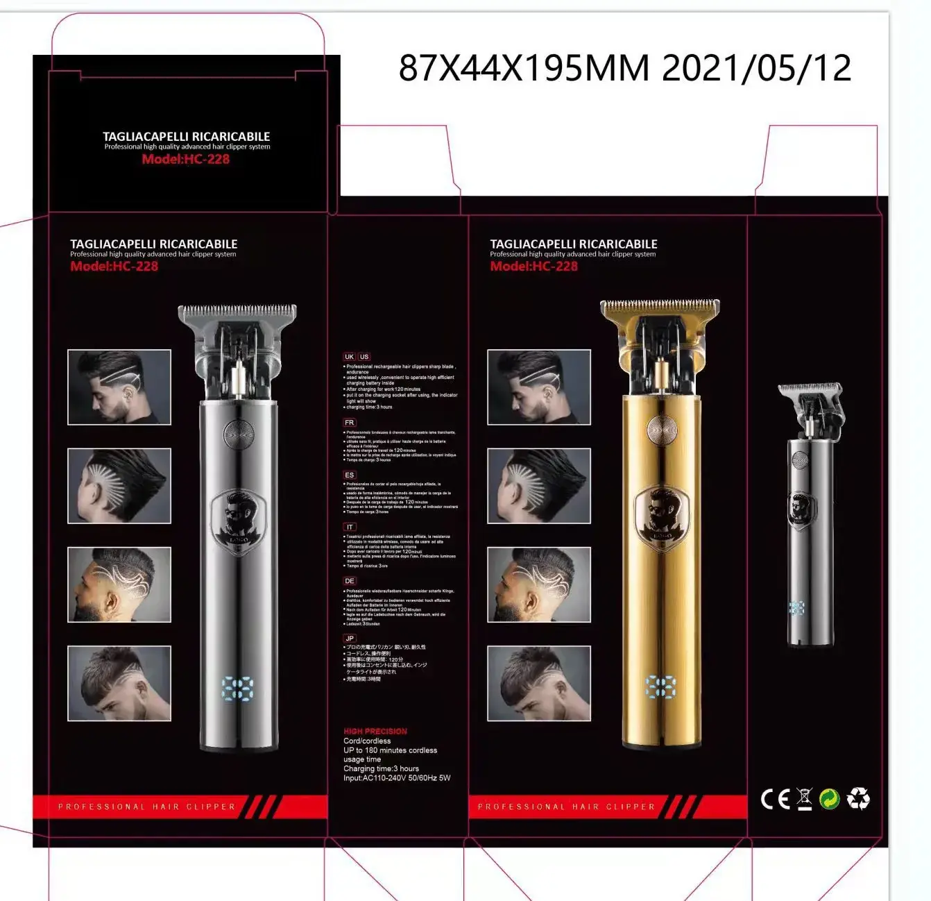 Digital Display Electric Hair Clipper with USB Charging — feature 13