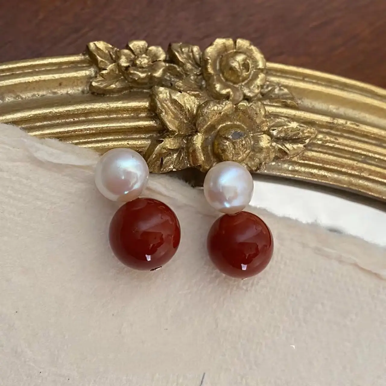 Pearl Earrings for Women Natural Freshwater Elegant All-Match - Image 3