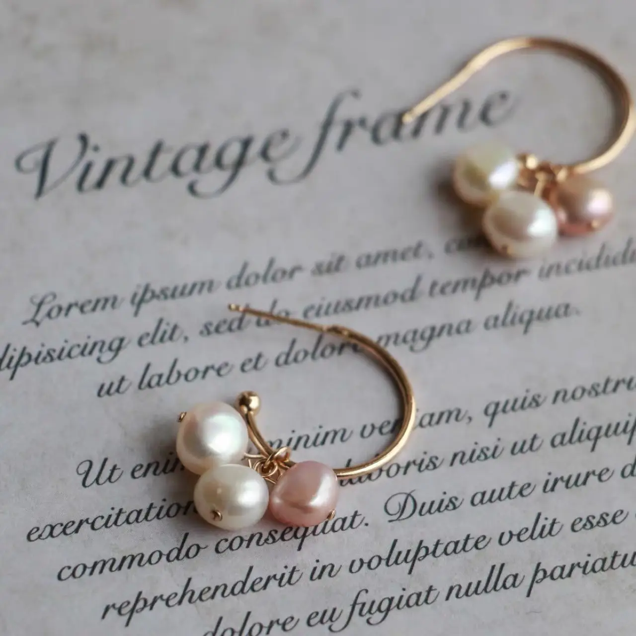 925 Silver Pearl Earrings French Temperament Niche Design Pink White - Image 3