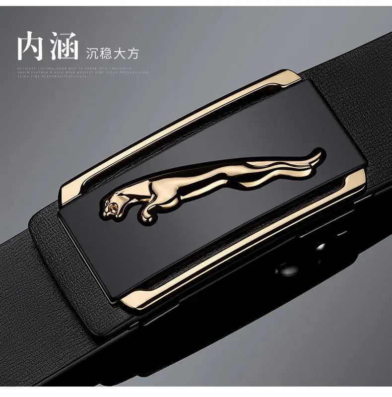 Men's Black Gold Polo Toothless Belt — feature 19