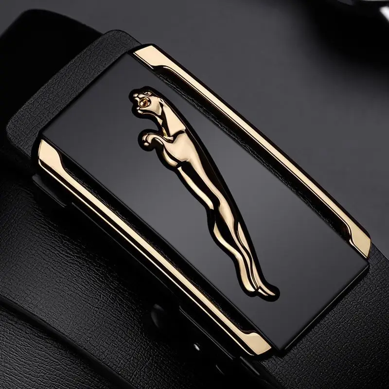 Men's Black Gold Polo Toothless Belt — feature 6