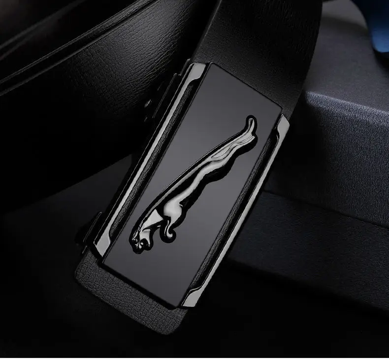 Men's Black Gold Polo Toothless Belt — feature 7