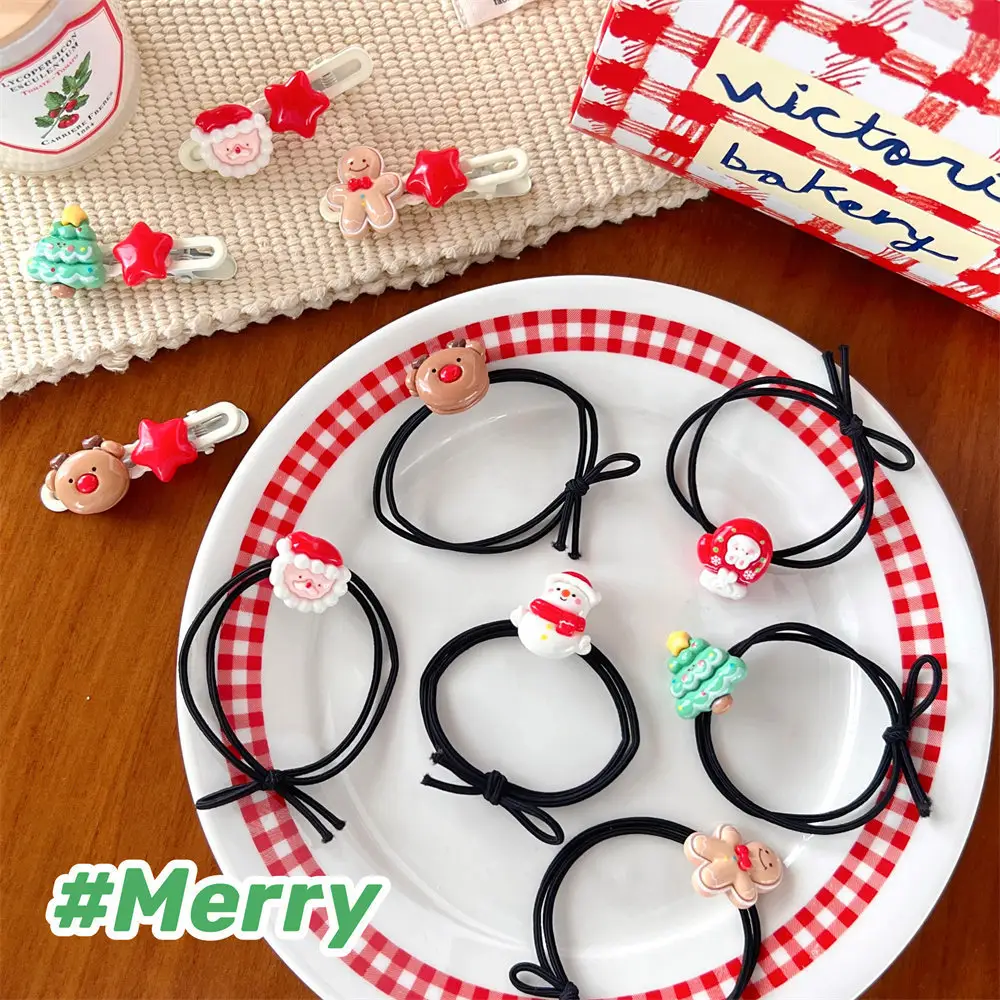 Christmas Hair Clips Set for Girls with Santa & Bear Design - Image 9