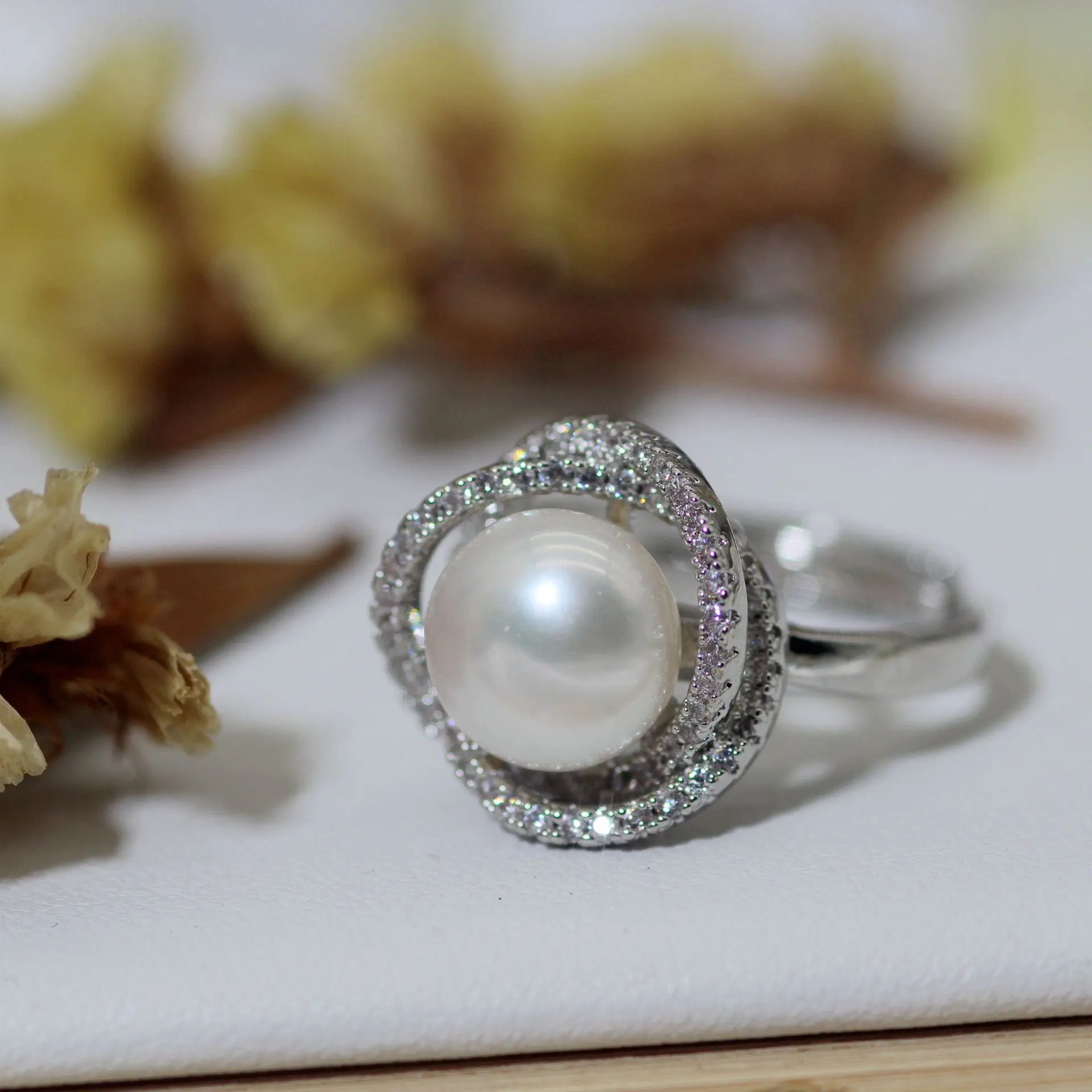 S925 Pearl Earrings Classic Bird's Nest Design — feature 15