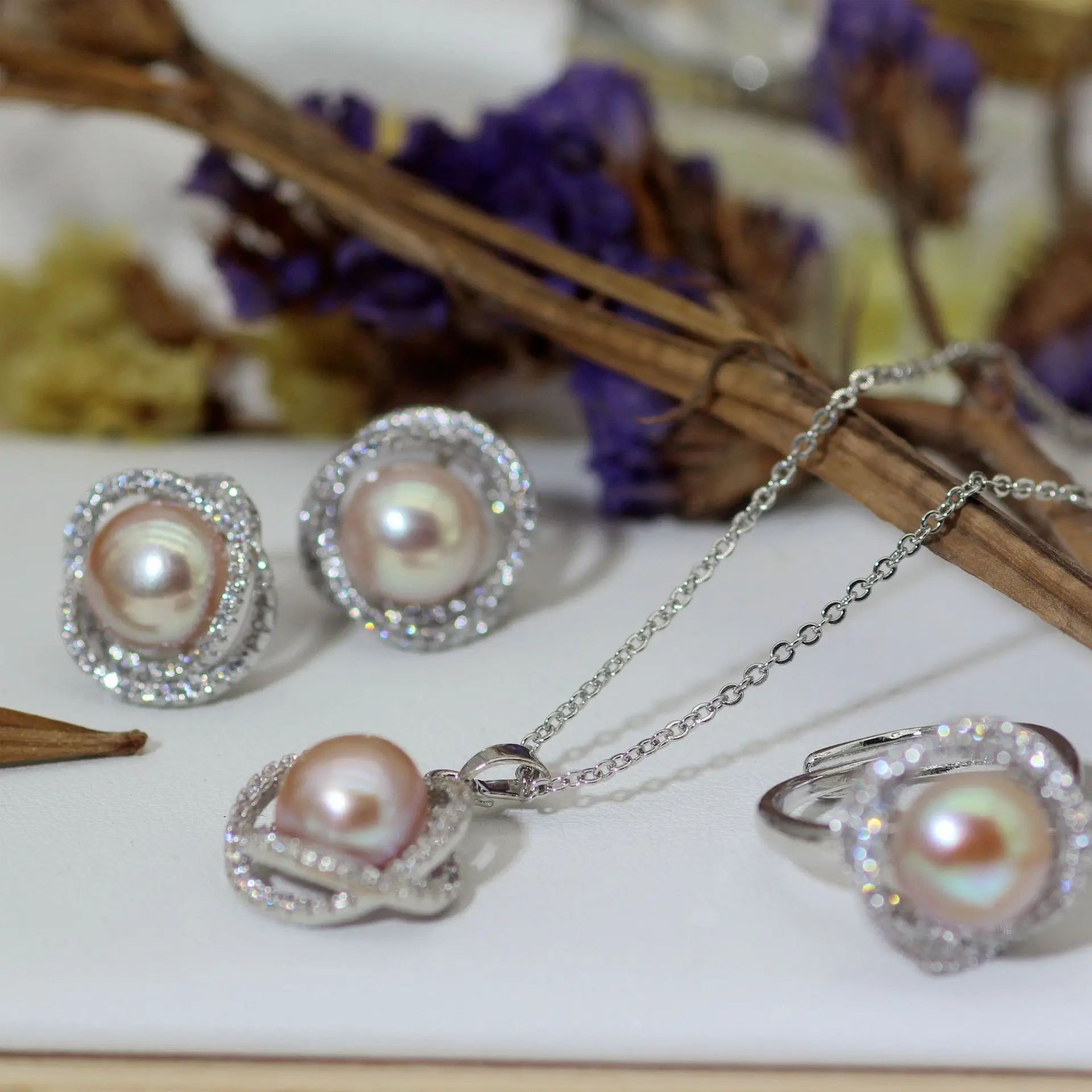S925 Pearl Earrings Classic Bird's Nest Design — feature 18