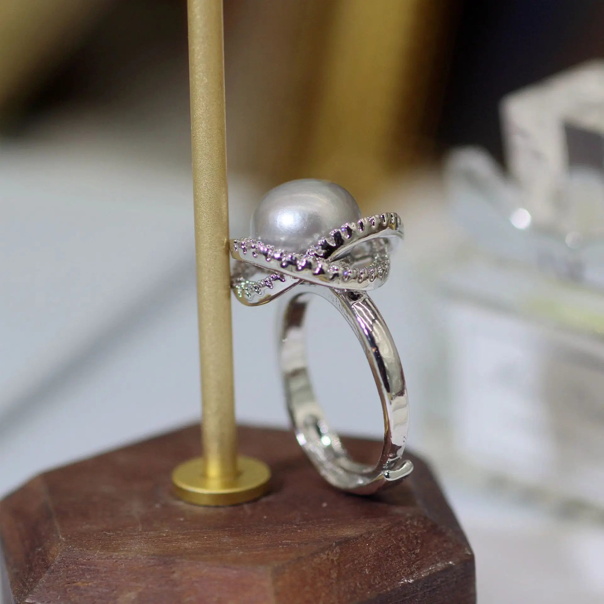 S925 Pearl Earrings Classic Bird's Nest Design — feature 24