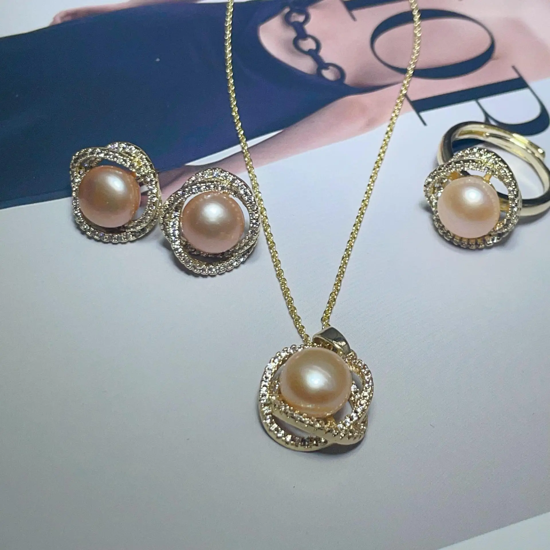 S925 Pearl Earrings Classic Bird's Nest Design — feature 3