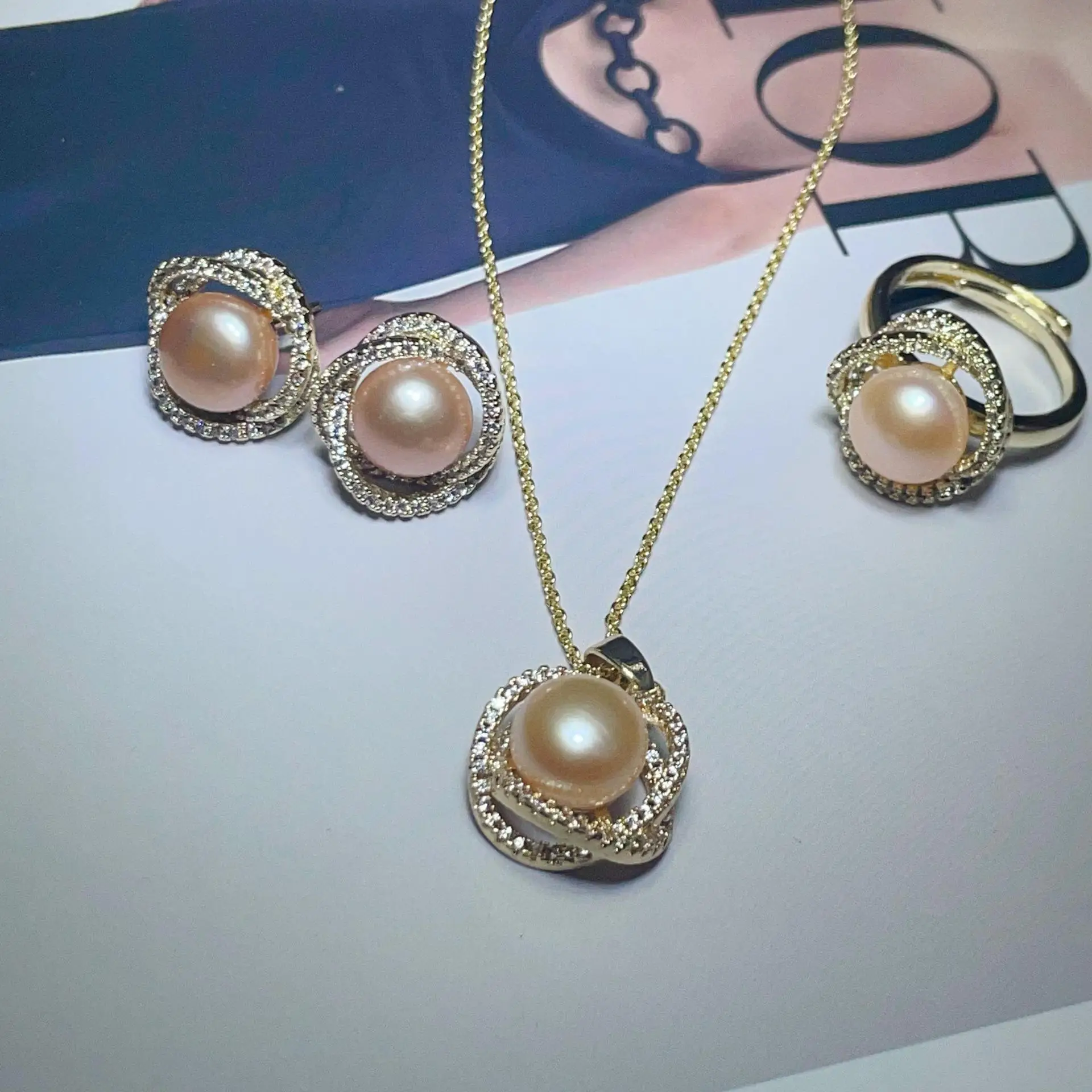 S925 Pearl Earrings Classic Bird's Nest Design — feature 4