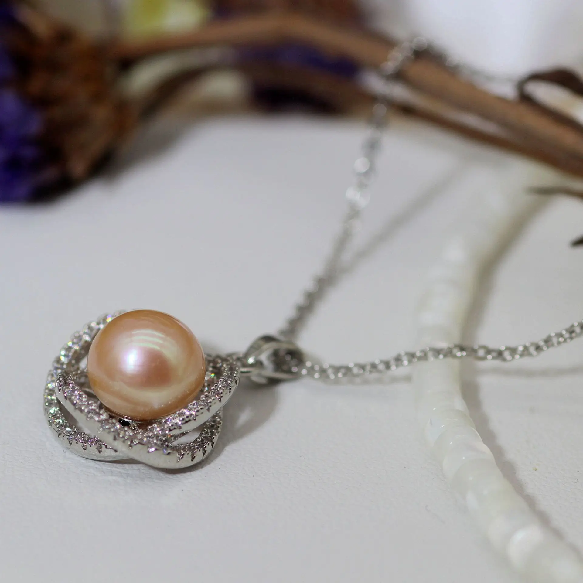 S925 Pearl Earrings Classic Bird's Nest Design - Image 4