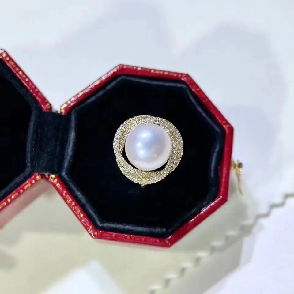 S925 Pearl Earrings Classic Bird's Nest Design - Image 5
