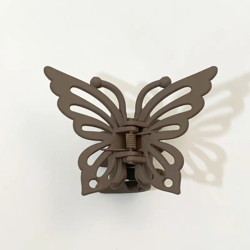 7.7CM Hollow Butterfly Hairpin Black White Gold — feature 14