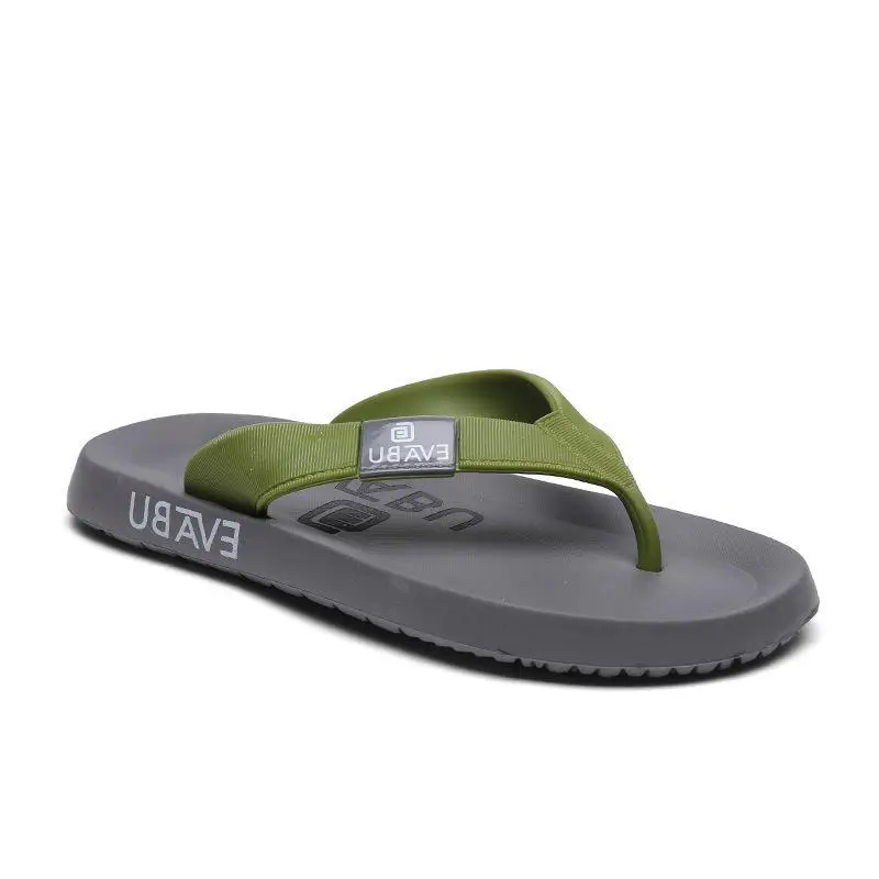 Fujian factory summer new flip flops wholesale men's non-slip soft bottom beach shoes EVA flip-flops ins fashion — feature 17