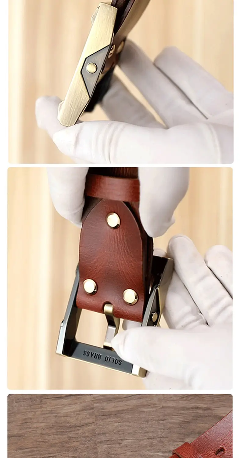Pure Cowhide Pin Buckle Belt for Men — feature 11