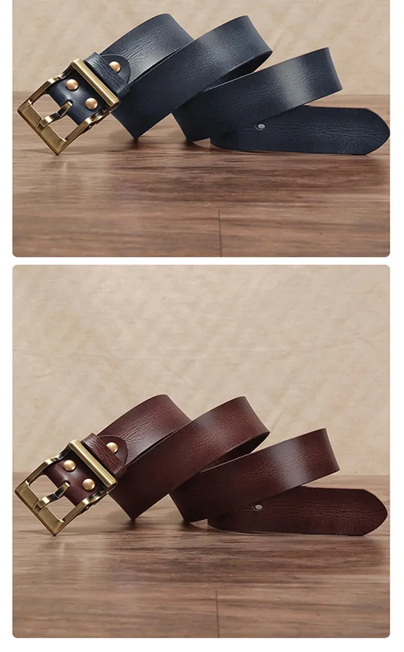 Pure Cowhide Pin Buckle Belt for Men — feature 13