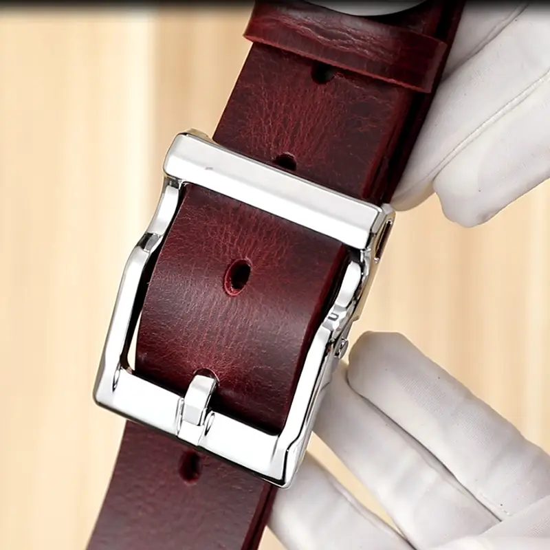 Pure Cowhide Pin Buckle Belt for Men - Image 12