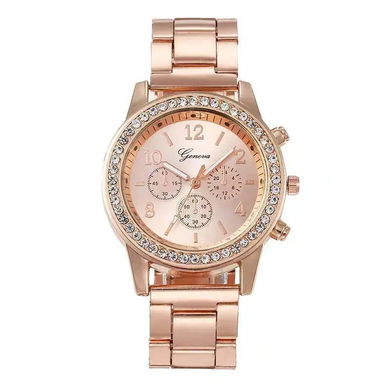 Women's Silver Crystal Dial Chronograph Wristwatch Set - Image 5