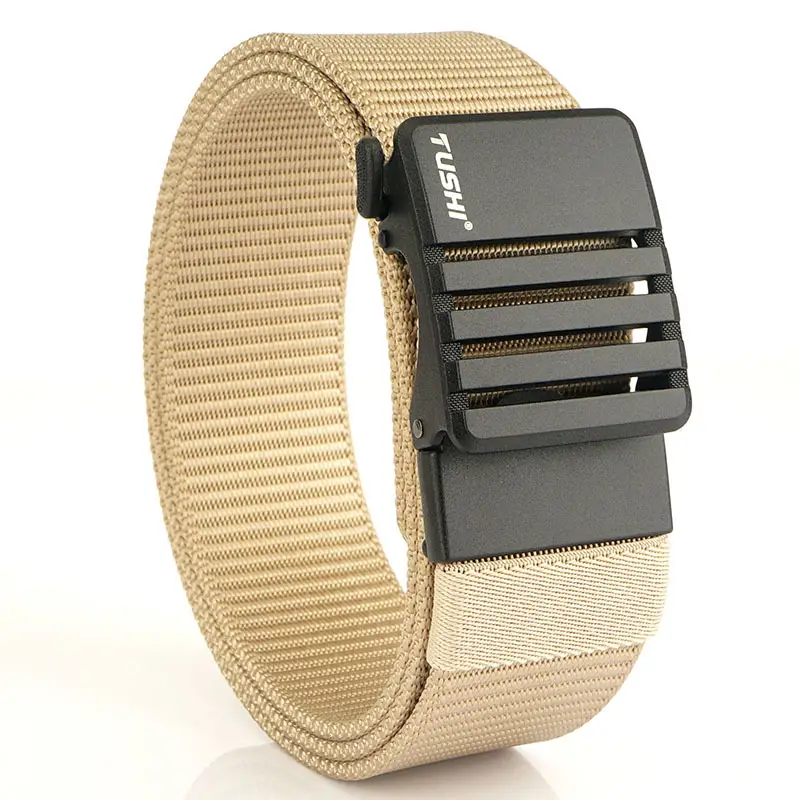 Men's Gold Nylon Watch Band with Automatic Buckle - Image 7