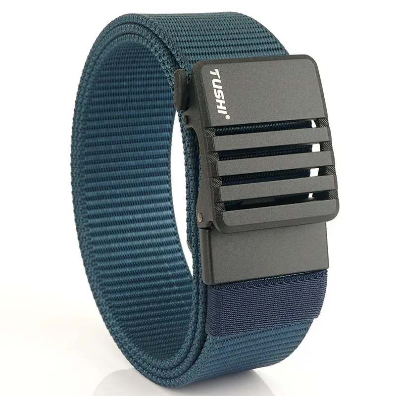 Men's Gold Nylon Watch Band with Automatic Buckle - Image 4
