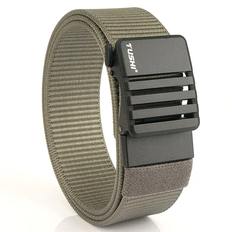 Men's Gold Nylon Watch Band with Automatic Buckle - Image 5