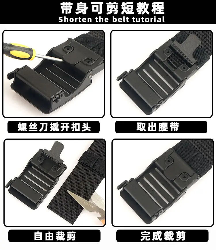 Men's Gold Nylon Watch Band with Automatic Buckle β feature 16