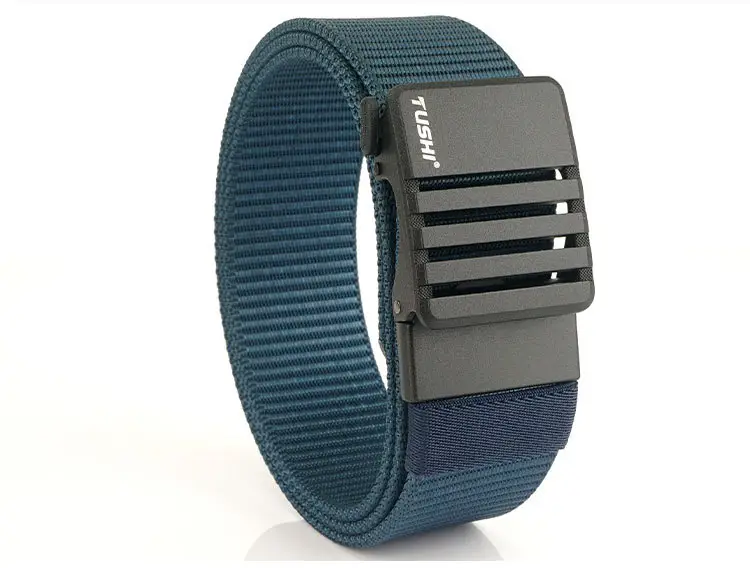 Men's Gold Nylon Watch Band with Automatic Buckle β feature 19