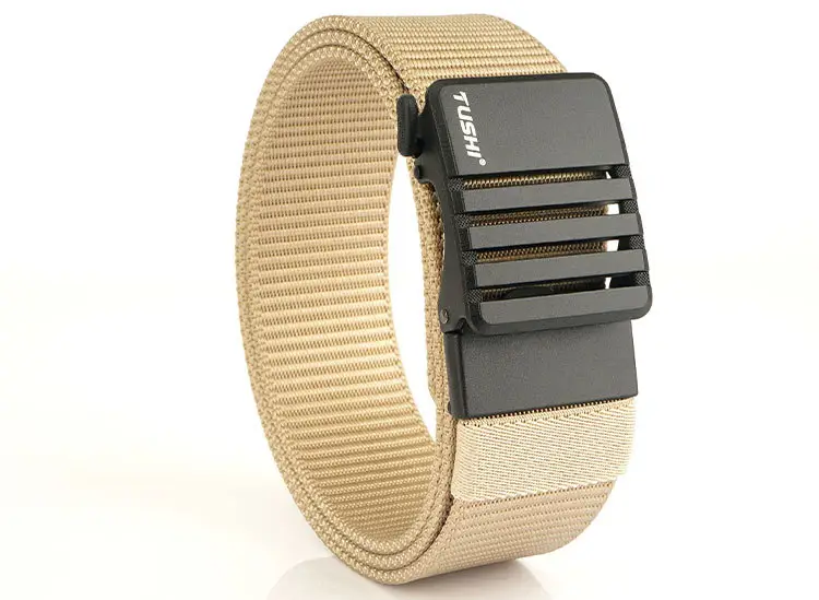 Men's Gold Nylon Watch Band with Automatic Buckle β feature 20