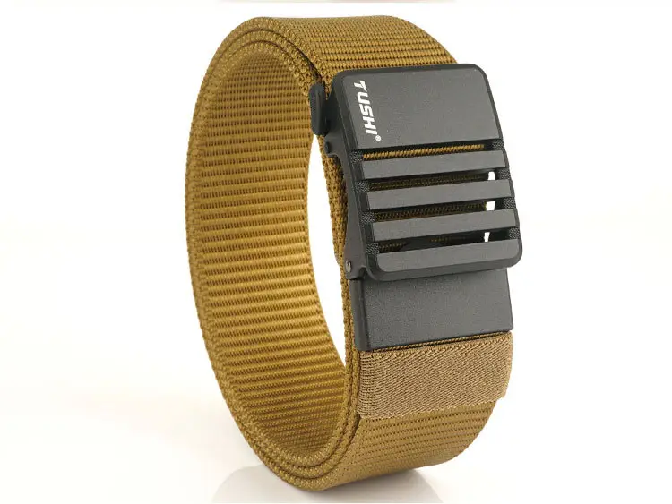 Men's Gold Nylon Watch Band with Automatic Buckle β feature 21