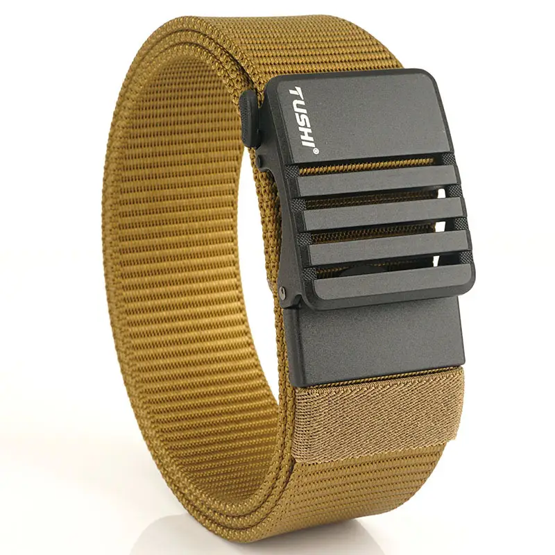 Men's Gold Nylon Watch Band with Automatic Buckle - Image 3