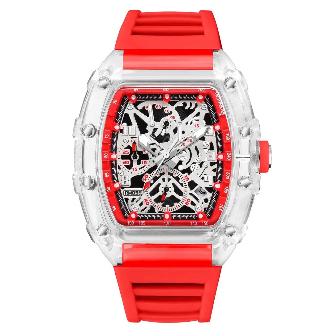 ZIDO Brand Casual Fashion Sports Automatic Quartz Hollow Luminous Waterproof Barrel 1702 Men's Watch — feature 16