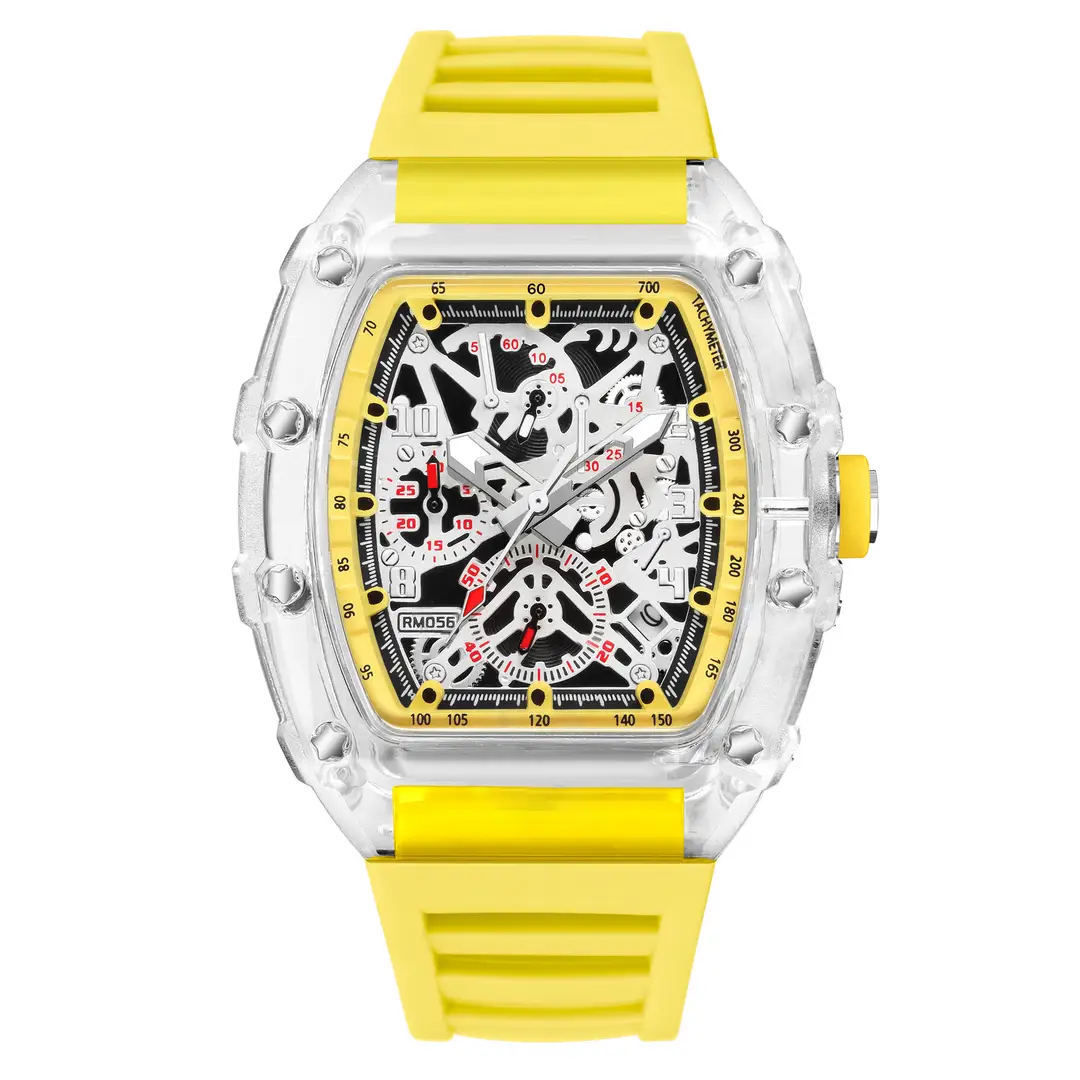 ZIDO Brand Casual Fashion Sports Automatic Quartz Hollow Luminous Waterproof Barrel 1702 Men's Watch — feature 17