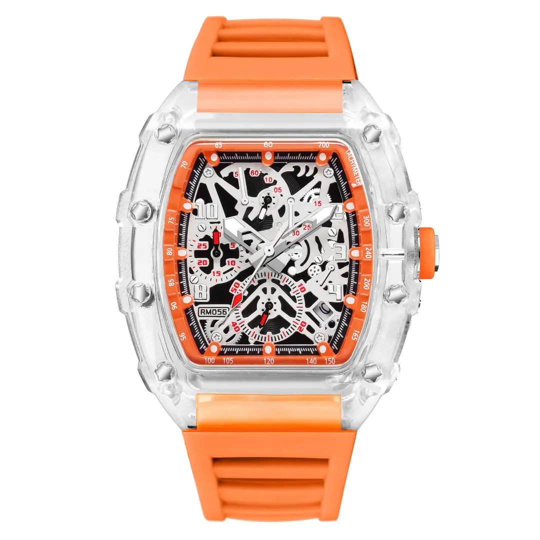 ZIDO Brand Casual Fashion Sports Automatic Quartz Hollow Luminous Waterproof Barrel 1702 Men's Watch — feature 18