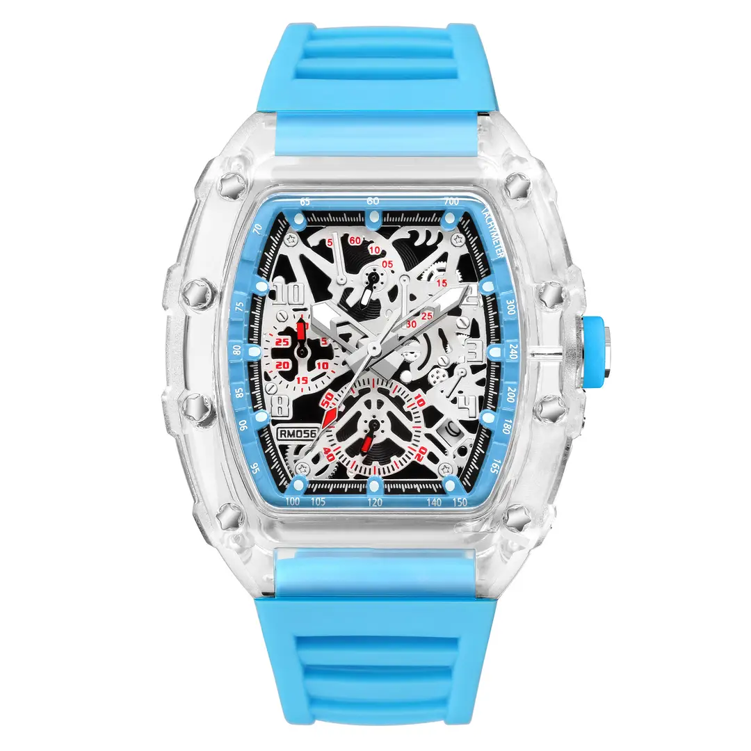 ZIDO Brand Casual Fashion Sports Automatic Quartz Hollow Luminous Waterproof Barrel 1702 Men's Watch — feature 19