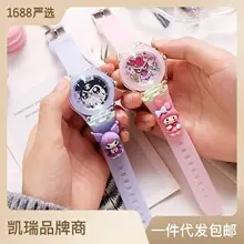 Sanrio Cartoon Watch Primary School Children's Watch Manufacturer Wholesale Luminous Silicone Doll Watch Boxed Cross-Border — feature 38