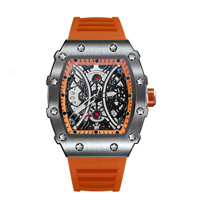 ZIDO Brand Casual Fashion Trend Automatic Quartz Hollow Luminous Waterproof Barrel-Shaped Men's Watch 1704 — feature 18