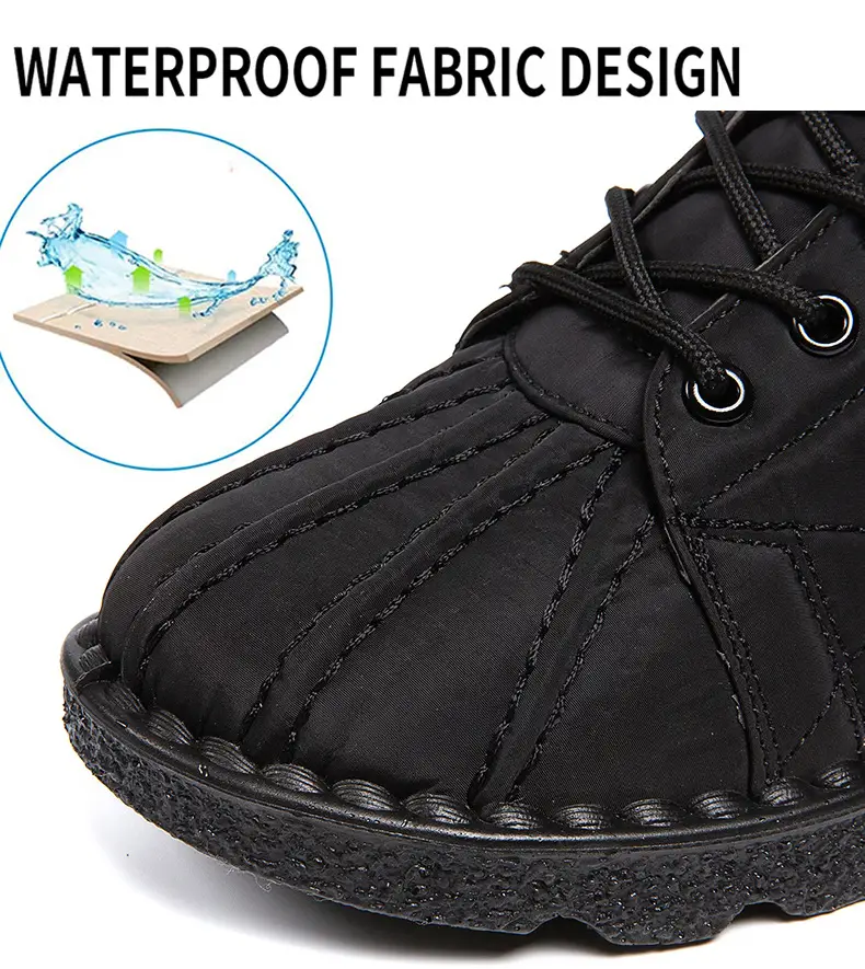 Foreign trade new snow boots waterproof non-slip cotton shoes wish plus size short boots 44 size 45 size fleece-lined thick boots for women — feature 10